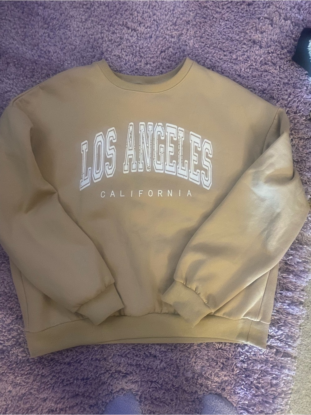 Amazon Los Angeles California Crewneck Sweatshirt - Tan
